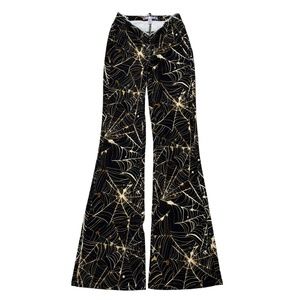 Urban Outfitters Spider Web Print Ruched V-Front Pant 26